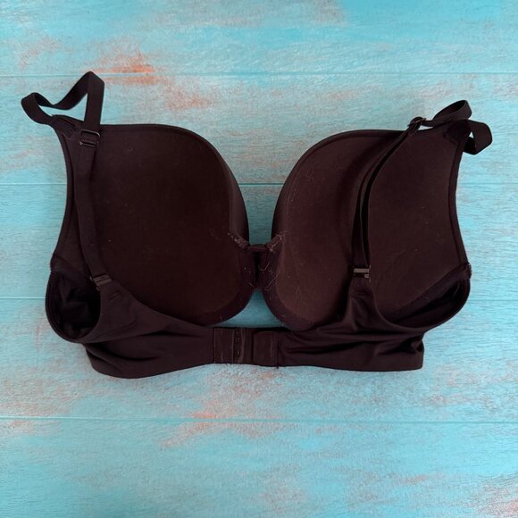 Victorias Secret Push-Up Bras Set Of 2 32D Black & Nude with Sea-foam Overlay - Picture 3 of 7